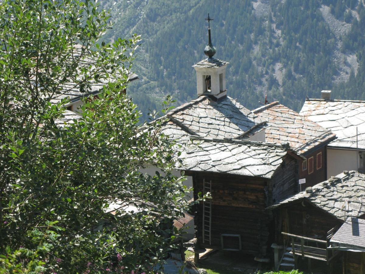 Alpia 26 - Zwei Zimmerwohnung In Traditionellem Walliser Haus Gasenried Exterior photo